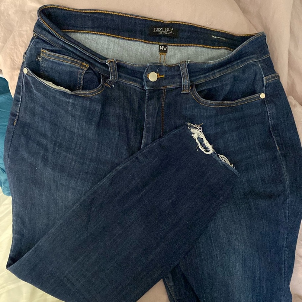 Judy Blue Joanne Mid Rise Skinny Jeans, Dark Wash
